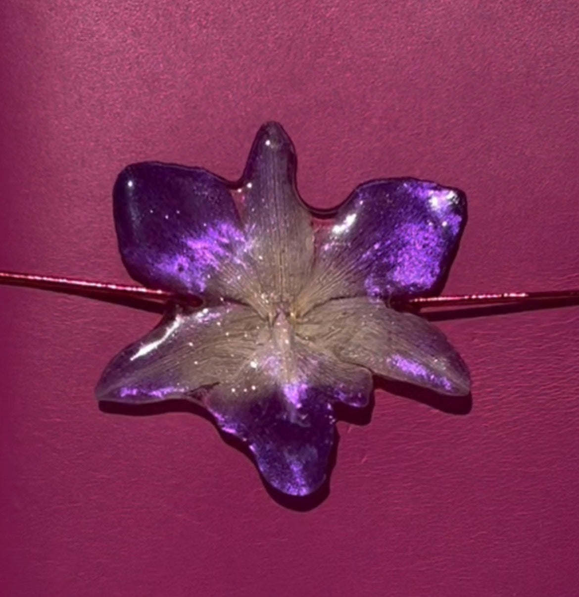 Hawaiian Orchid Charm