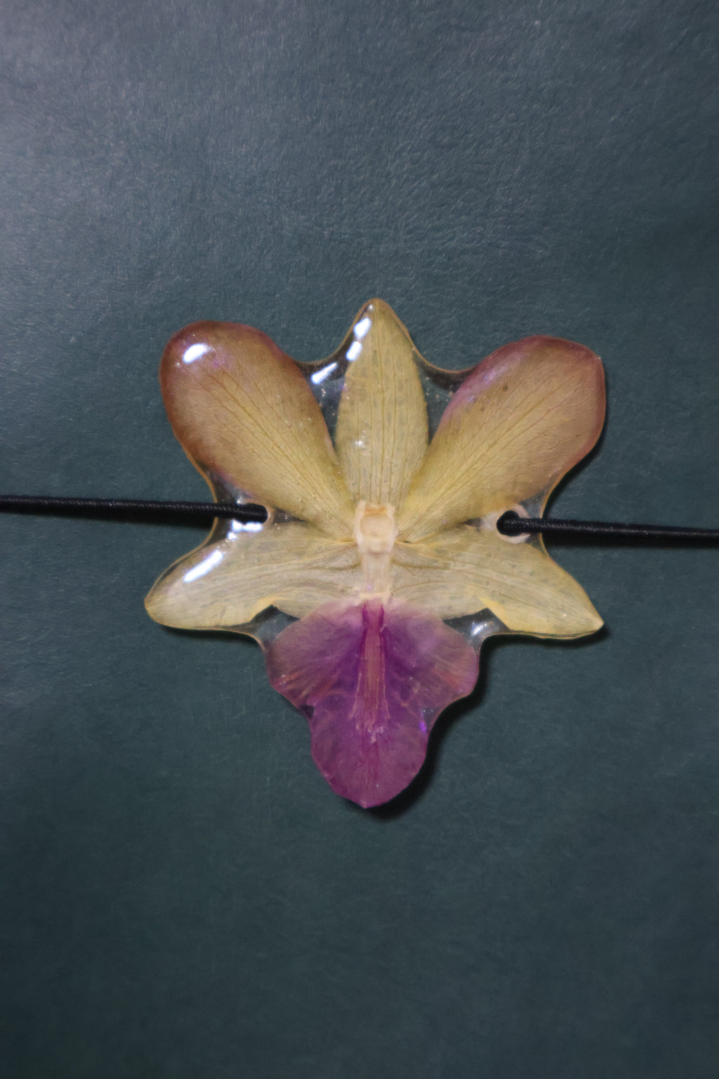Mini Tropical Orchid Charm