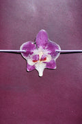 Mini Violet Orchid Charm – Handmade Floral Journal Accessory