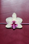 Light Yellow Orchid Charm – Handmade Floral Notebook Accessory