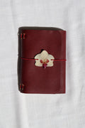 Mini White Orchid with Burgundy Center Charm