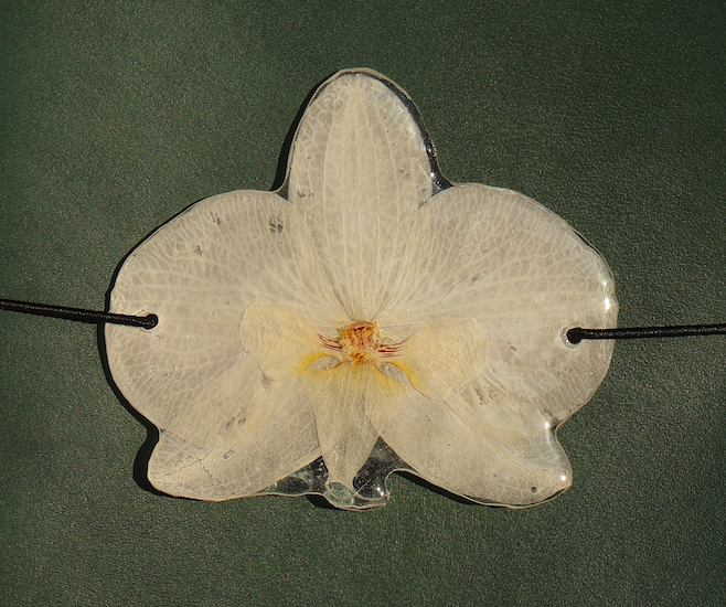 White Orchid Charm