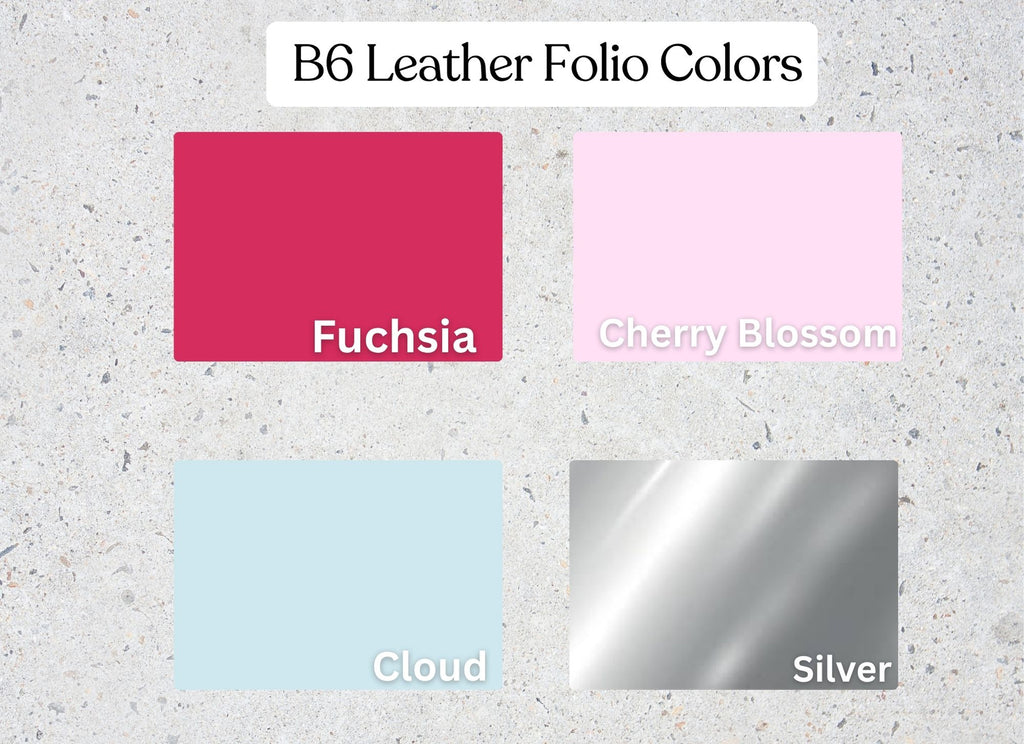 B6 Leather Folio