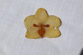 Mini Yellow Orchid Charm – Real Pressed Orchid Resin Charm